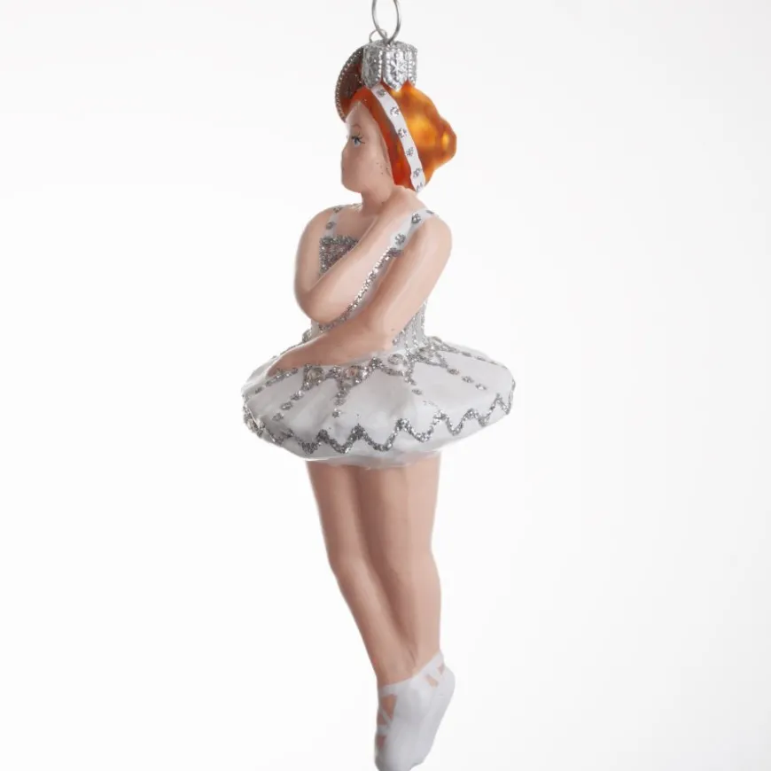 BALLERINA KORSET HVID/SØLVFARVET