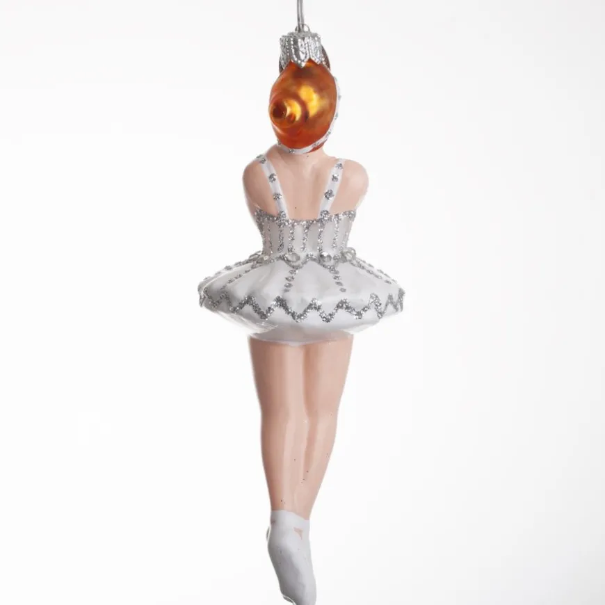 BALLERINA KORSET HVID/SØLVFARVET