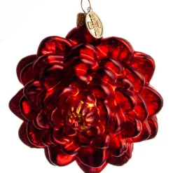 BLOMST DAHLIA 9 CM RØD
