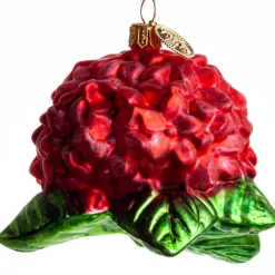 BLOMST HORTENSIA 10 CM RØD