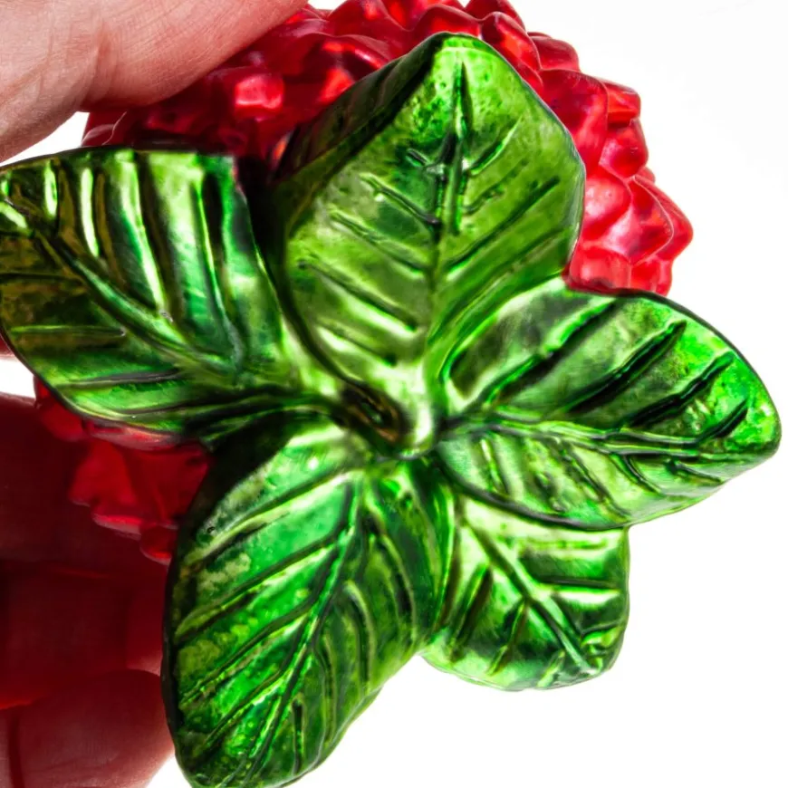 BLOMST HORTENSIA 10 CM RØD