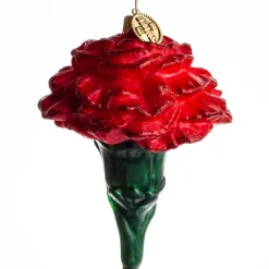 BLOMST NELLIKE 11 CM RØD