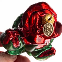 BLOMST ROSE 11 CM RØD