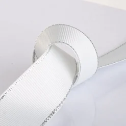 BÅND GROSGRAIN 25 MM X 2,5 M GRÅT SØLVFARVET