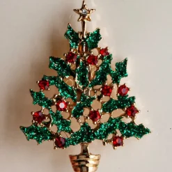 BROCHE 5 CM JULETRÆ