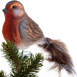 FUGL RØDHALS 15 CM