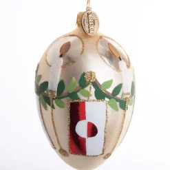 ÆG FLAG GRØNLAND 10 CM GULDFARVET