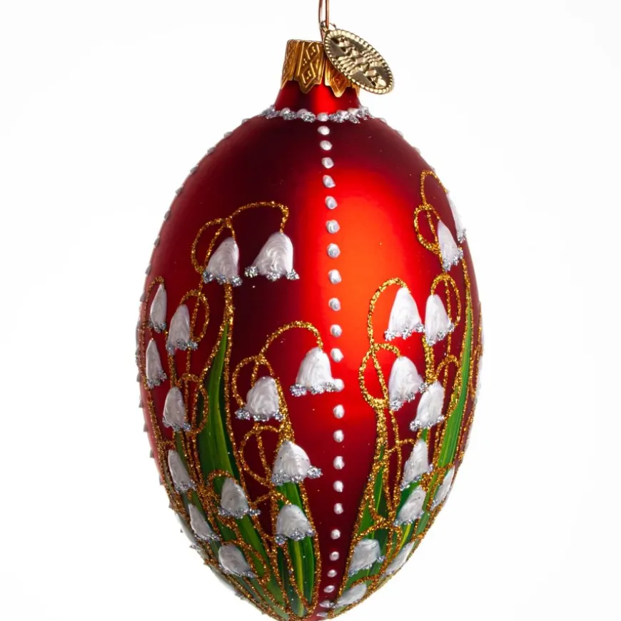 ÆG LILJEKONVAL 10 CM RØD MAT