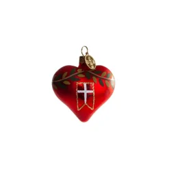 HJERTE MED DANSK FLAG 5 CM