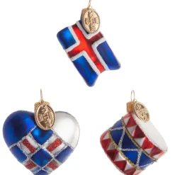 HJERTE/FLAG/TROMME 4 CM IS