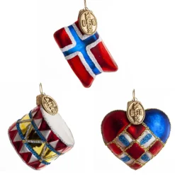 HJERTE/FLAG/TROMME 4 CM NO