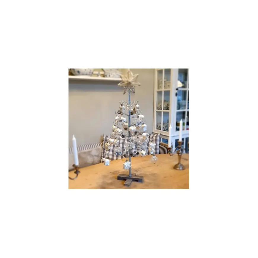 JULETRÆ 60 CM SØLVFARVET