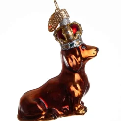 KONGELIG HUND 7 CM BRUN