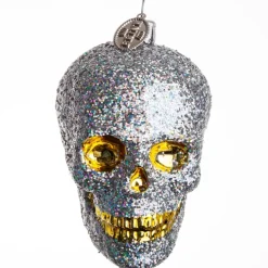 KRANIUM 7 CM SØLVFARVET