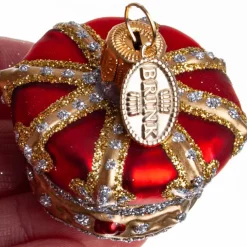 KRONE GALLA 4 CM RØD