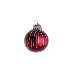 KUGLE 5 CM GRANAT MAT