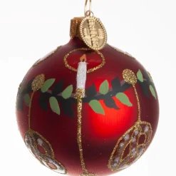 KUGLE 2024 KRINGLE 6 CM RØD