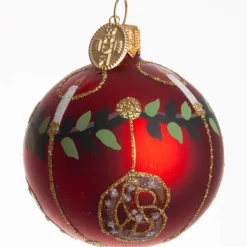 KUGLE 2024 KRINGLE 6 CM RØD