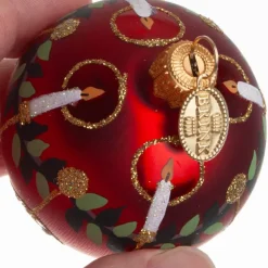 KUGLE 2024 KRINGLE 6 CM RØD