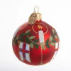 KUGLE FLAG 6 CM FÆRØERNE RØD