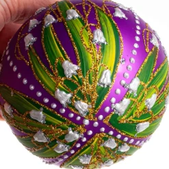 KUGLE LILJEKONVAL 8 CM LILLA MAT
