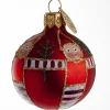 KUGLE NISSE  5 CM RØD