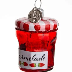MARMELADE GLAS 4 CM RØD