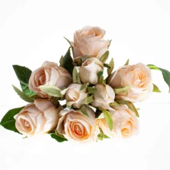 ROSENBUKET 23 CM CREME