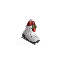 SKØJTER M/SLØJFE 6 CM HVID