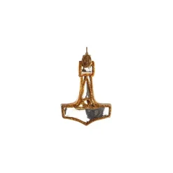 THORS HAMMER 8 CM GULDFARVET