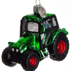 TRAKTOR 6 CM GRØN MED RØD FÆLG