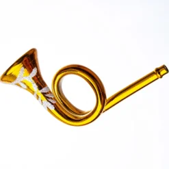 TROMPET 9 CM GULDFARVET
